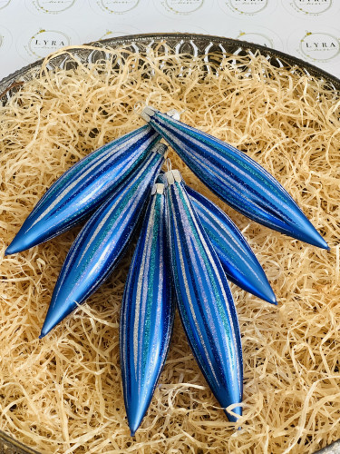 Vánoční paprsky - modrá - rakety 6ks